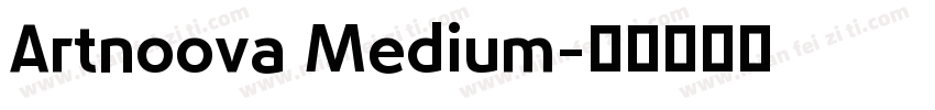 Artnoova Medium字体转换